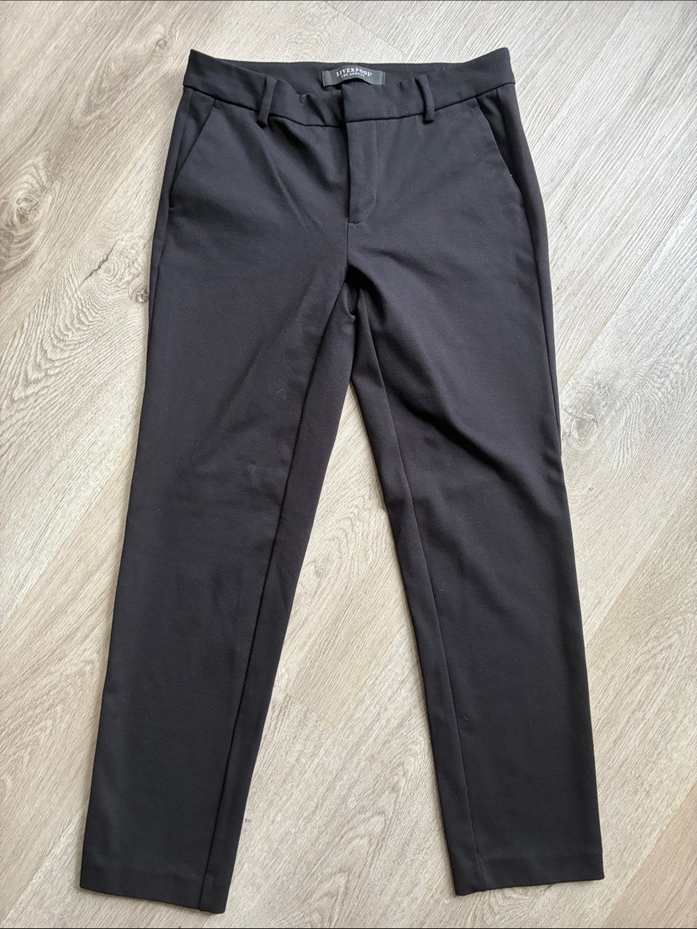 Liverpool Kelsey Trouser Black Straight Leg Pants